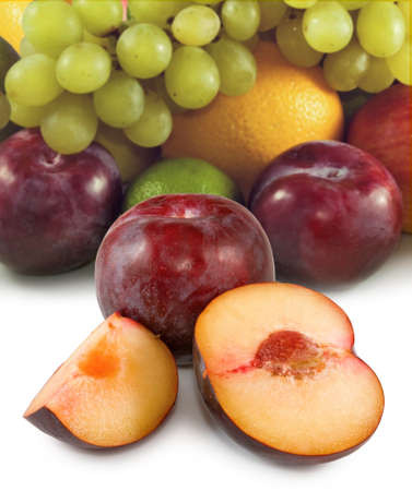 image of different fruits closeupの写真素材