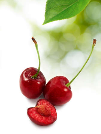 Image of ripe cherries close-upの写真素材