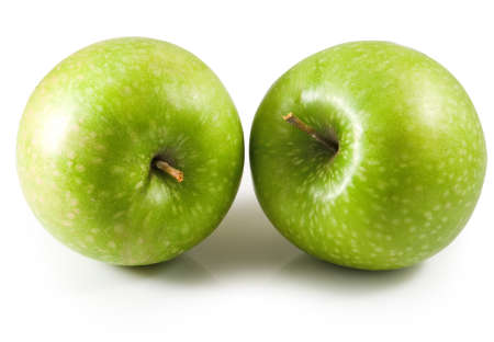 image of green apples closeupの写真素材