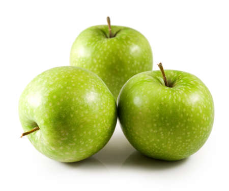 image of green apples closeupの写真素材