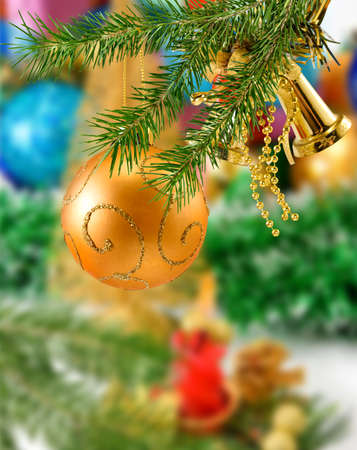 Image of Christmas decorations closeupの写真素材