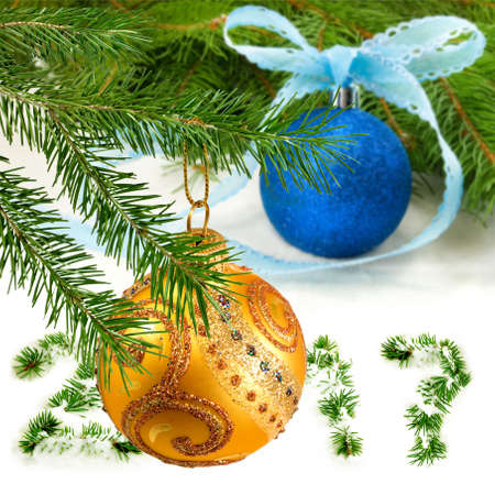 Image of Christmas decorations closeupの写真素材