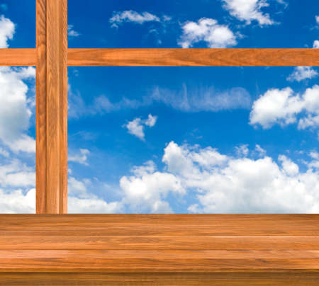 image of window against the skyの写真素材
