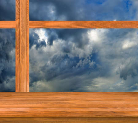 image of window against the skyの写真素材