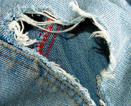 image of torn fabric close-upの写真素材