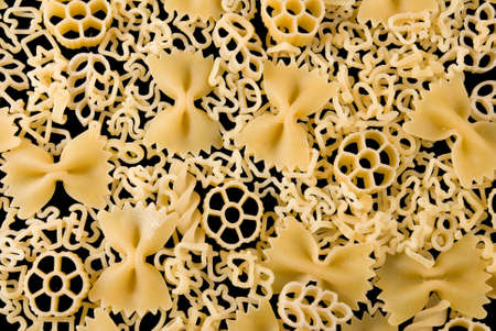 image of many raw pasta close upの写真素材