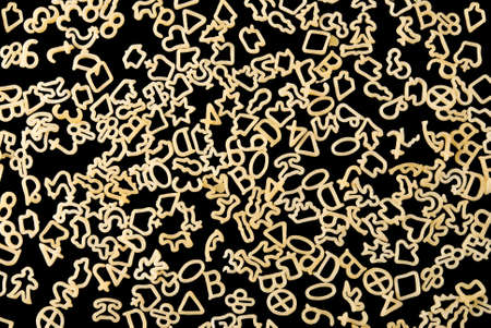 image of many raw pasta close upの写真素材