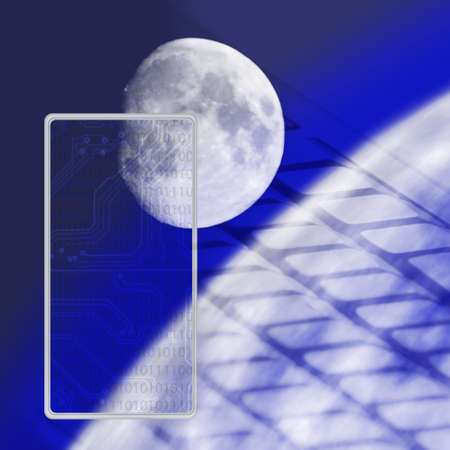 illustration of abstract technological background close up.3D imagesの写真素材