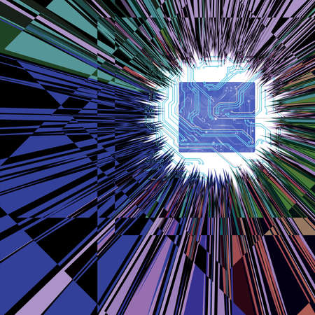 Image of technical background closeup