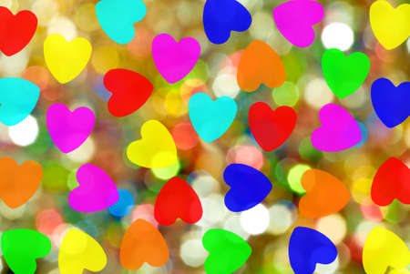 image of hearts on abstract backgroundの写真素材