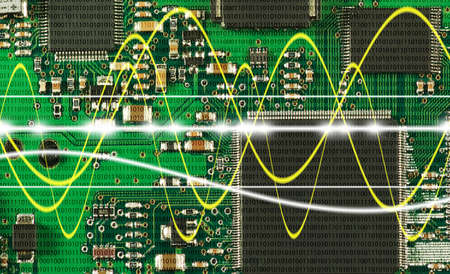 image of microcircuit close-upの写真素材
