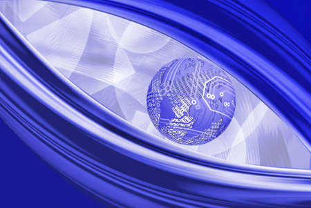 illustration of abstract technological background close up.3D imagesの写真素材