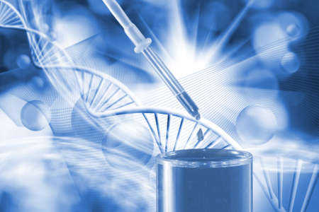 molecular structure and chain of dna closeupの写真素材