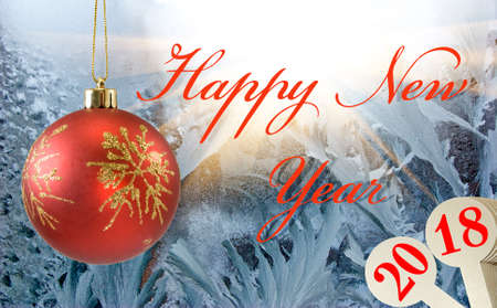 image of Christmas decorations close-up