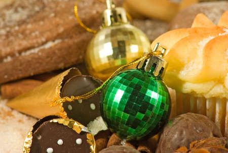 image of Christmas and holiday sweets closeupの写真素材