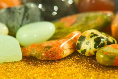 image of different colorful stones closeupの写真素材