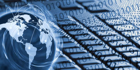 abstract technological image close up