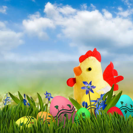 image of a festive Easter greeting card