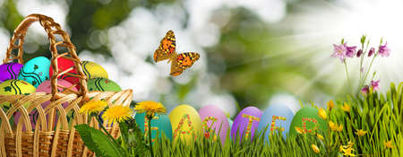 image of a festive Easter greeting card