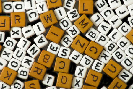 image of letters on cubes closeupの写真素材