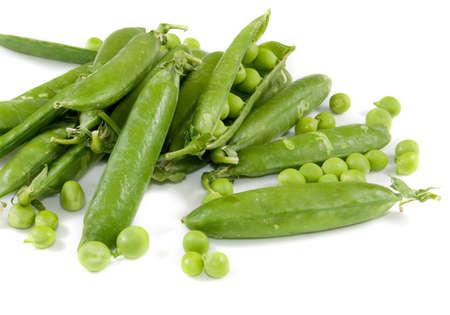 Isolated image of peas closeup