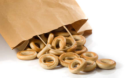 image of bagels in package closeup