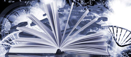 abstract image of an open book closeup