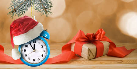 Image of beautiful festive designer christmas decorations. Happy New Year Greeting Card