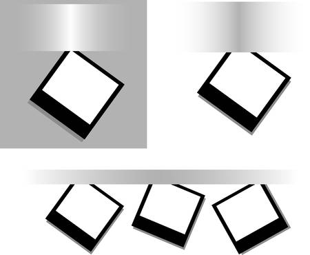 Photos on a gray surfaceのイラスト素材
