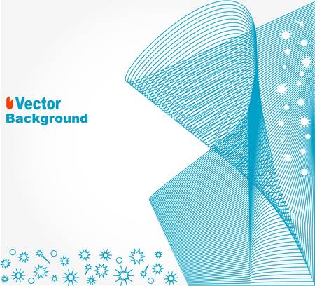 Abstract background with blue waveのイラスト素材