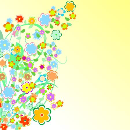 Beautiful Floral Border. Flower designのイラスト素材