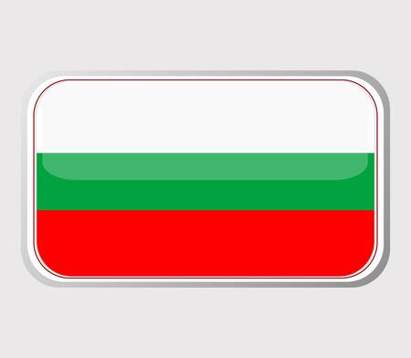 Flag of bulgaria in the form of an icon for a web of pagesのイラスト素材