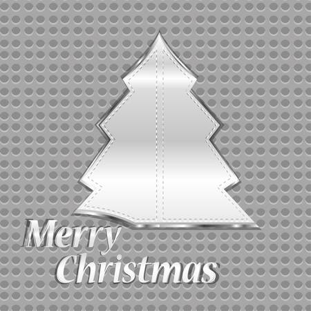 abstract steel christmas tree over iron backgroundのイラスト素材