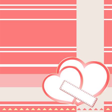 Two hearts St Valentine background. wedding themeのイラスト素材