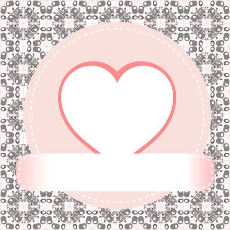 Valentine s day vector background hearts with ribbonのイラスト素材