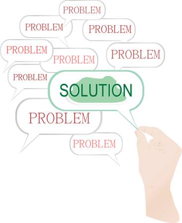 Word solution isolated on white background - vectorのイラスト素材
