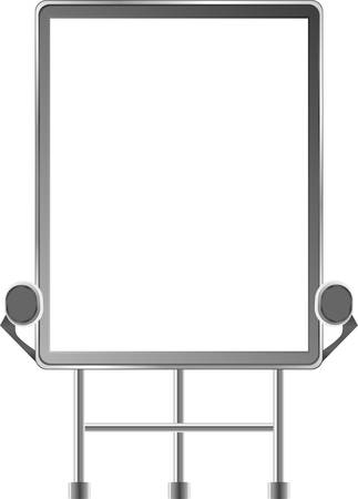 Vector grand outdoor billboard over white backgroundのイラスト素材