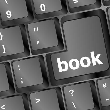 Book button on computer keyboardのイラスト素材