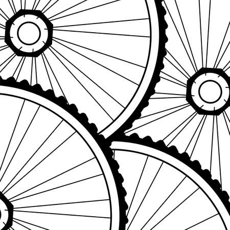 bicycle wheels backgroundの写真素材