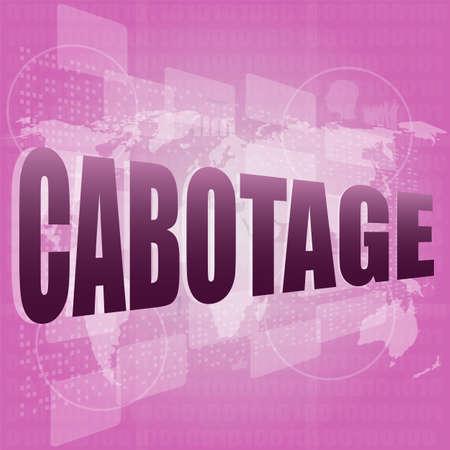 cabotage word on digital touch screen with world mapの写真素材