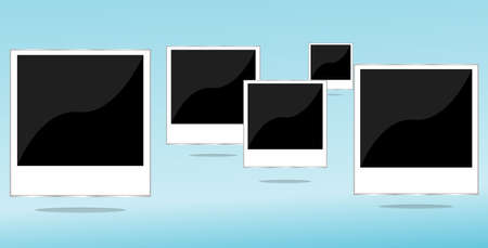 Elegant Vintage empty Photo frame Backgroundの写真素材