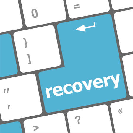 recovery text on the keyboard keyの写真素材