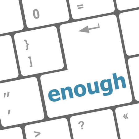 enough word on keyboard key, notebook computer buttonの写真素材
