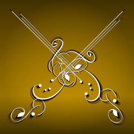 Royal template with ornate background and golden swirlsの写真素材