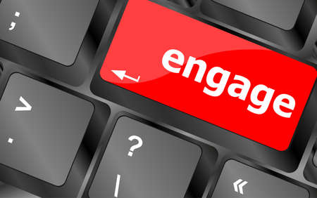 engage button on computer pc keyboard keyの写真素材
