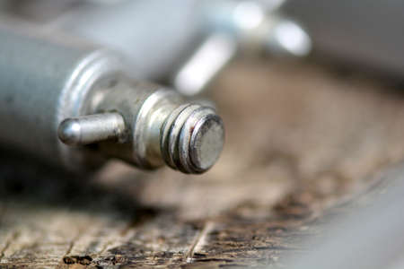 Close up of metal detail