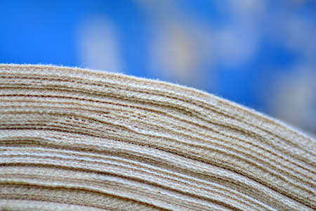 extruded material, close up