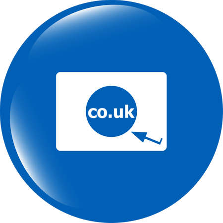 Domain CO.UK sign icon. UK internet subdomain symbol