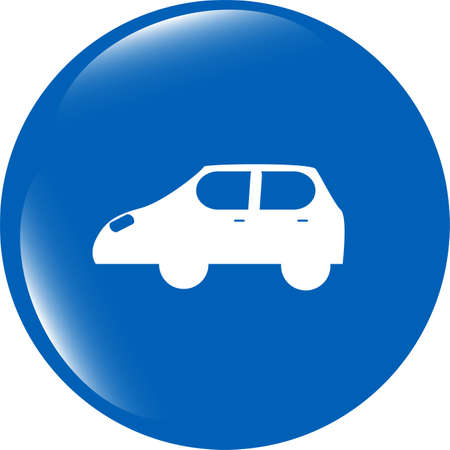 Car icon button design elementsの写真素材