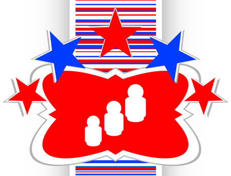 business man silhouette icon web app buttonのイラスト素材